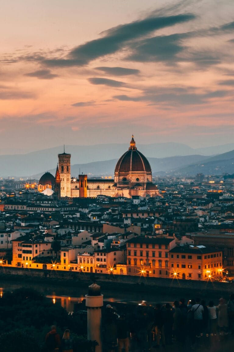 Florence skyline with the Duomo at dusk